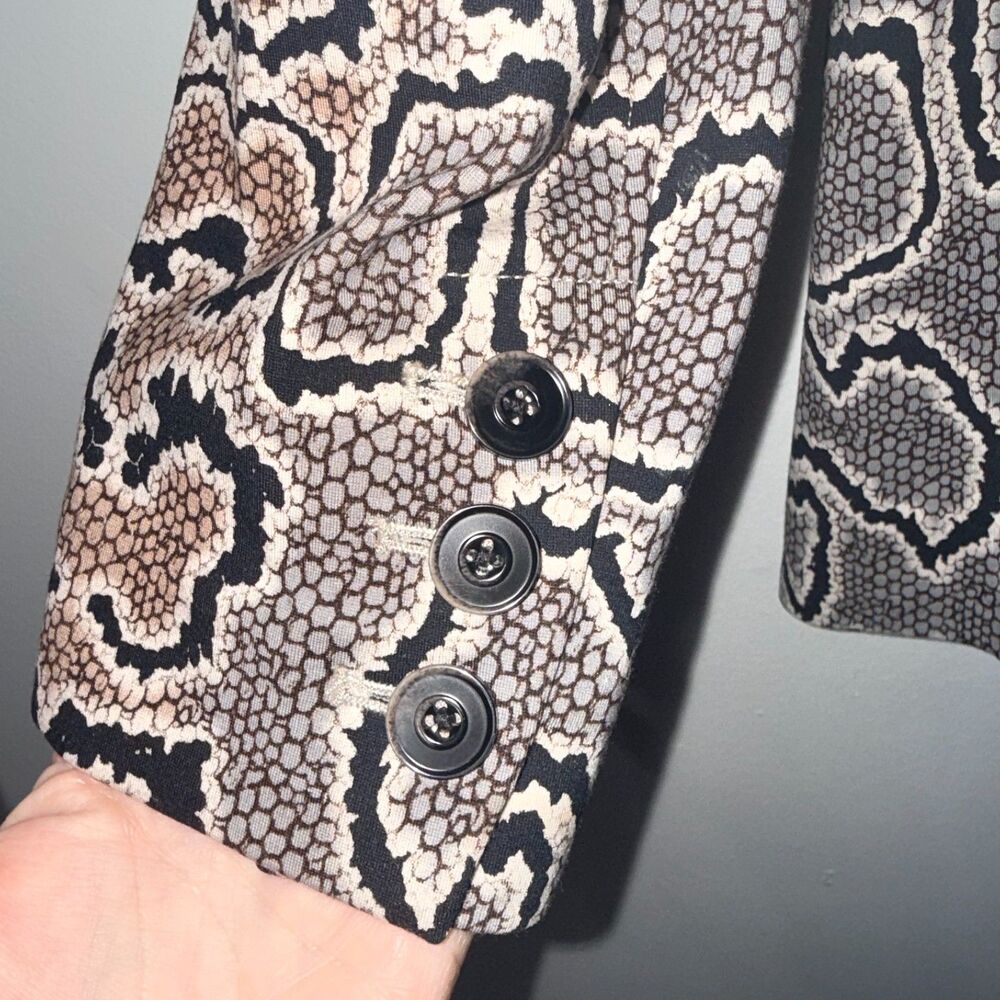 CAbi Samantha Python Double Breasted Blazer - Bla… - image 7